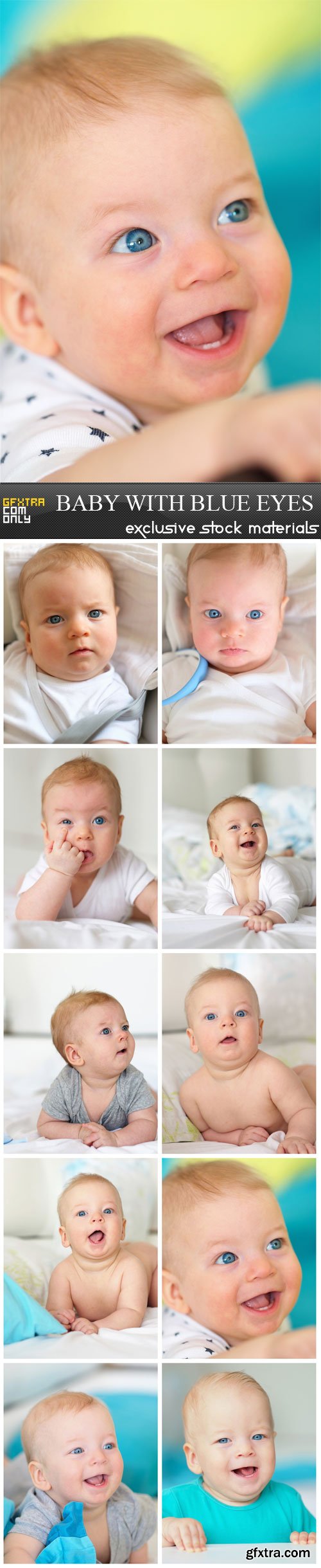 Baby with blue eyes, 10 UHQ JPEG