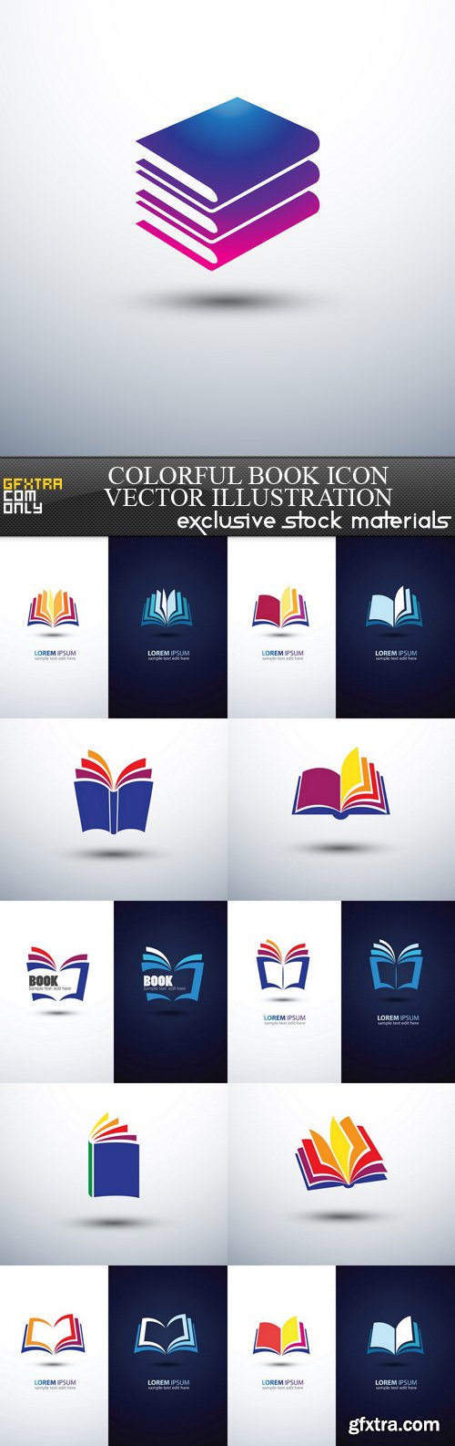 Colorful Book Icon Vector Illustration - 11 EPS