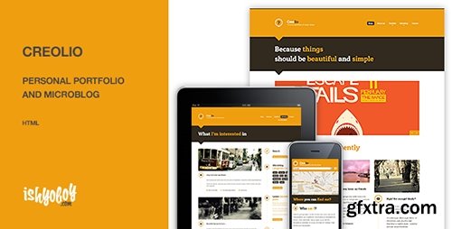 ThemeForest - Creolio v1.6 - Personal portfolio and microblog HTML - 3122161