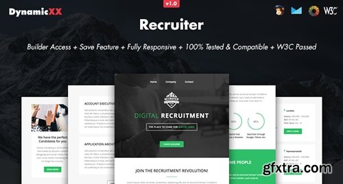 ThemeForest - Recruiter v1.0.1 - Responsive Email + Online Builder - 13507951
