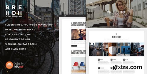 ThemeForest - Brehoh v1.0 - Responsive One Page Portfolio Template - 12351056