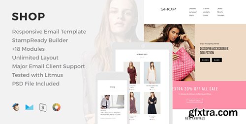 ThemeForest - Shop v1.0 - eCommerce Responsive Email Template - 16019436