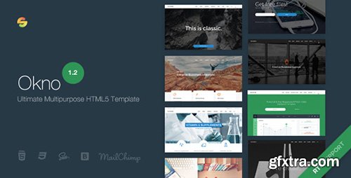 ThemeForest - Okno v1.2 - Ultimate Multipurpose HTML5 Template - 16256293