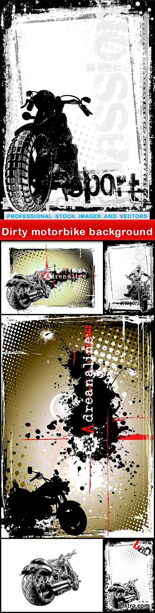 Dirty motorbike background - 6 EPS