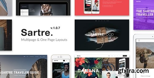 ThemeForest - Sartre v1.0.7 - Creative Multipurpose HTML Template - 13912008