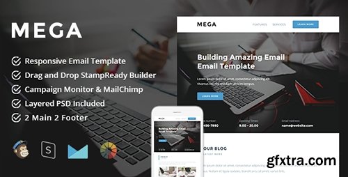 ThemeForest - Mega v1.3 - Responsive Email + StampReady Builder - 14735662