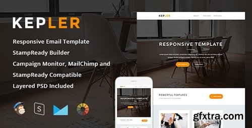 ThemeForest - Kepler v1.0 - Responsive Email + StampReady Builder - 15513786