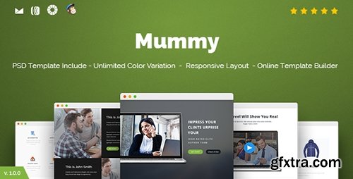 ThemeForest - Mummy v1.0 - Responsive Email + Online Template Builder - 16223312