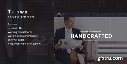 ThemeForest - T- TWO v1.1 - Creative Business Template - 7637488