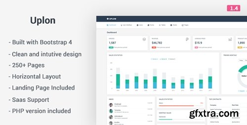 ThemeForest - Uplon v1.4 - Responsive Bootstrap 4 Web App Kit - 16607656