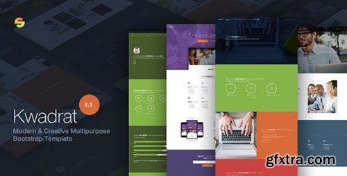 ThemeForest - Kwadrat v1.12 - Creative Multipurpose HTML5 Template - 12296600