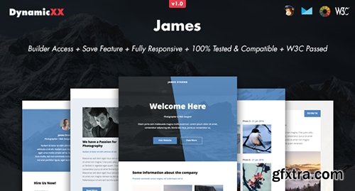 ThemeForest - James v1.0.1 - Responsive Email + Online Template Builder - 14343553