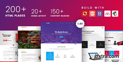 ThemeForest - Matrox v1.4 - Material Design Multi-Purpose HTML Template - 16917670