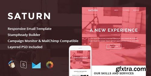 ThemeForest - Saturn v1.2 - Responsive Email + StampReady Builder - 13066719