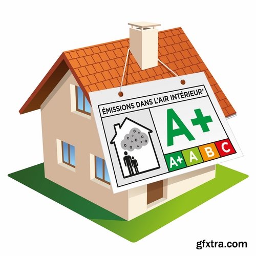 Collection of house building housing comfort homeownership vector image 25 EPS