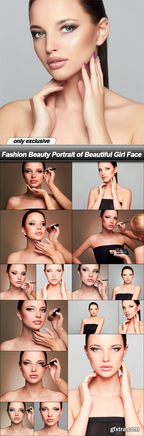 Fashion Beauty Portrait of Beautiful Girl Face - 16 UHQ JPEG