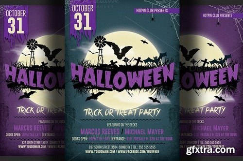 CM - Halloween Party Flyer 4 366634