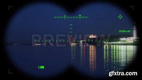 Digital Binoculars View - Stock Motion Graphics