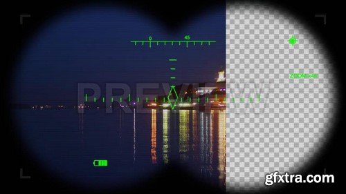 Digital Binoculars View - Stock Motion Graphics