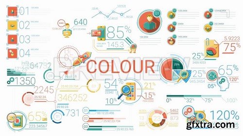 30 Abstract Infographic Elements - Stock Motion Graphics