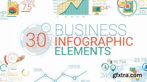 30 Abstract Infographic Elements - Stock Motion Graphics