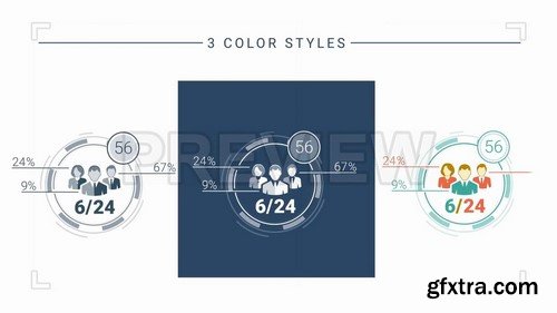 30 Abstract Infographic Elements - Stock Motion Graphics