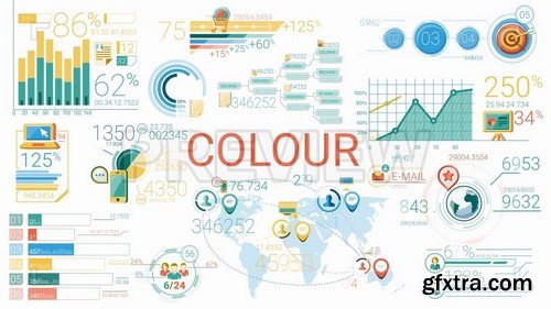 30 Abstract Infographic Elements - Stock Motion Graphics