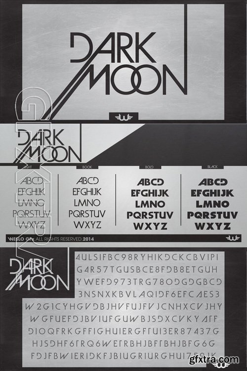 Dark Moon - 1 font: $24.00