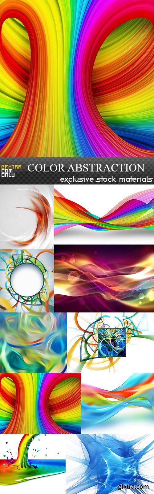 Color abstraction, 10 x UHQ JPEG