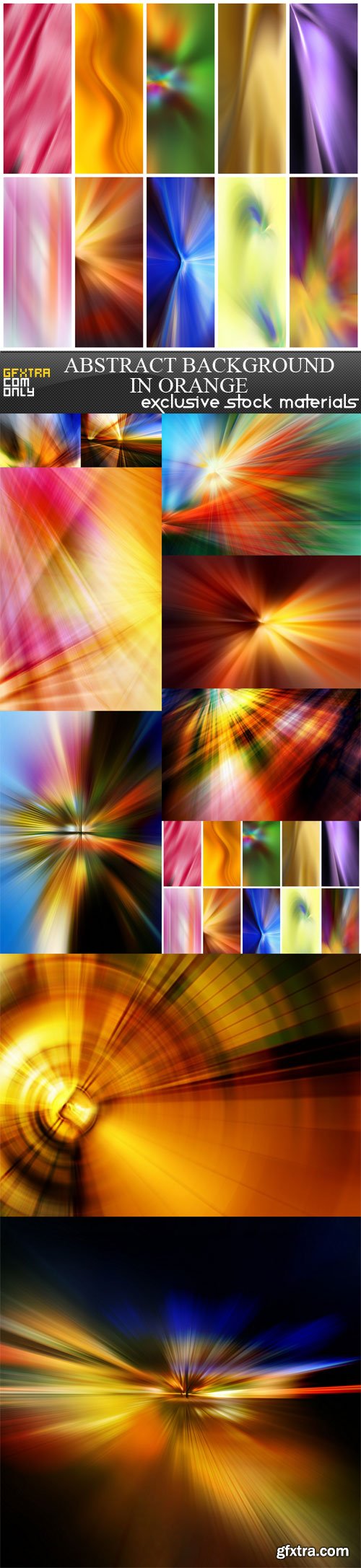 Abstract background in orange, 10 UHQ JPEG