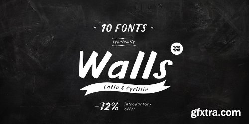 TT Walls Font Family - 10 Fonts