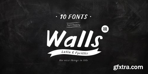 TT Walls Font Family - 10 Fonts