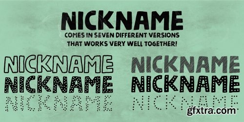 Nickname Font Family - 7 Fonts