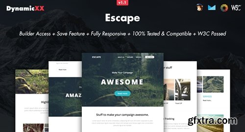 ThemeForest - Escape v1.1.1 - Responsive Email + Online Builder - 13536874