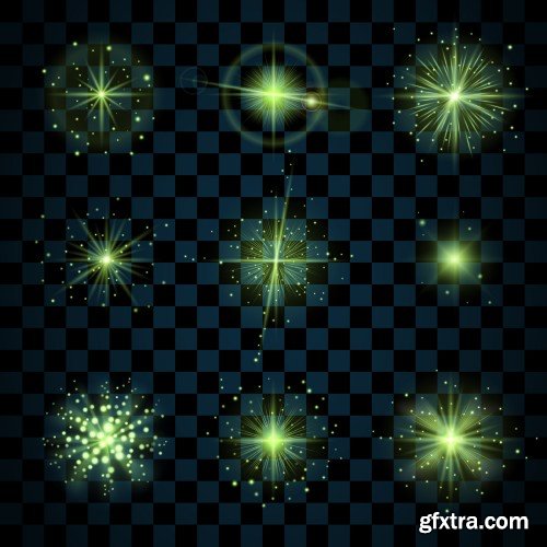 Festive firework, abstract vector isolated pictograms