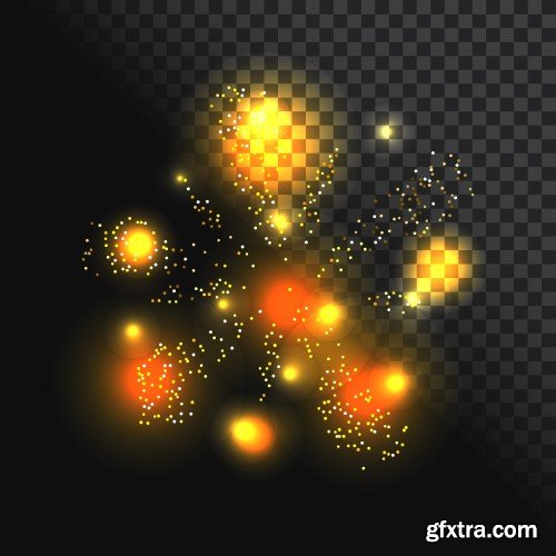 Festive firework, abstract vector isolated pictograms