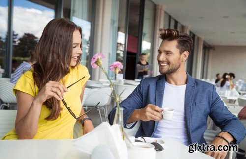 Portrait of smiling beautiful couple