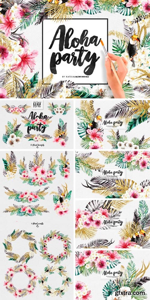 CM 832207 - Aloha Party | Watercolor Set