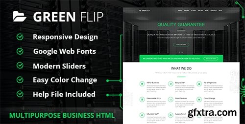 ThemeForest - Green Flip v1.0 - One Page Theme Bootstrap 3 - 8103377