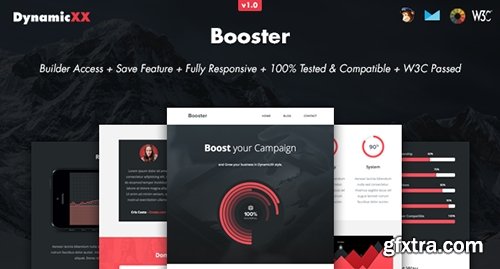 ThemeForest - Booster v1.0.1 - Responsive Email + Online Builder - 13389584