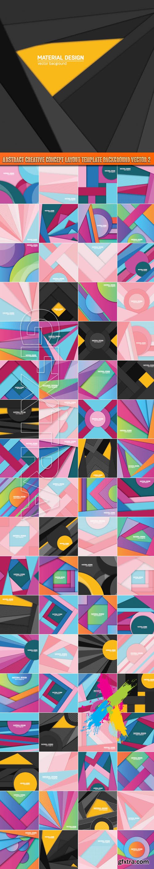 Abstract creative concept layout template background Vector 2