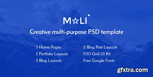 ThemeForest - Mali — Multipurpose Portfolio/Personal Blog PSD Template 15672332