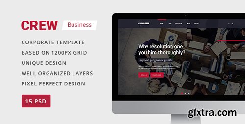 ThemeForest - Crew — Business/Corporate Portfolio & Blog PSD Template 17523115