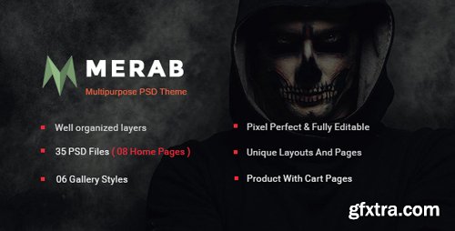 ThemeForest - Merab - Creative Multipurpose PSD Template 14980452