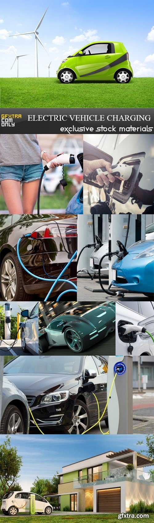 Electric Vehicle Charging Images - 10 UHQ JPEG