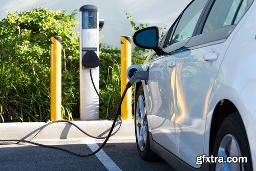 Electric Vehicle Charging Images - 10 UHQ JPEG