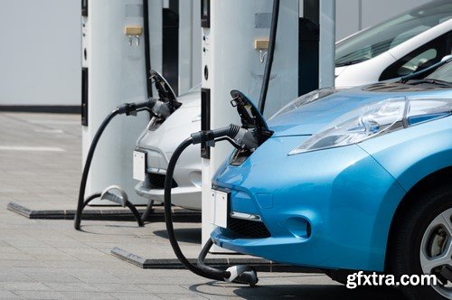 Electric Vehicle Charging Images - 10 UHQ JPEG