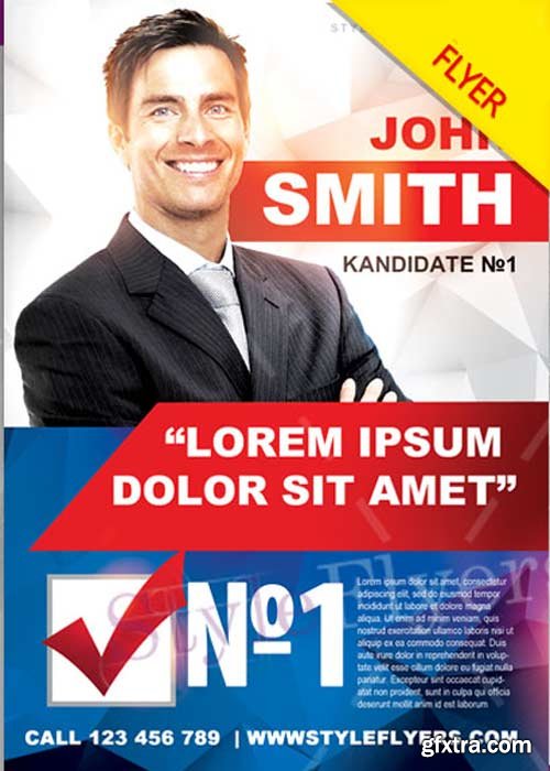 Political Campaign PSD V6 Flyer Template