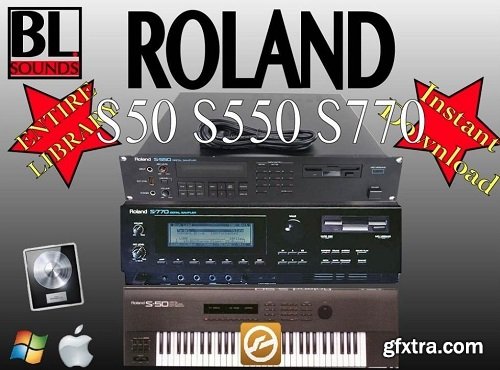 BL Sounds ROLAND S50 S550 S770 Library WAV EXS-PiRAT