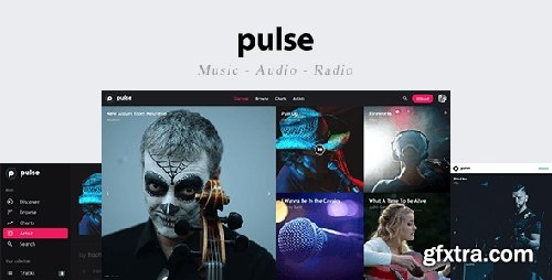 ThemeForest - pulse v1.0.1 - Music, Audio, Radio Template - 16798243